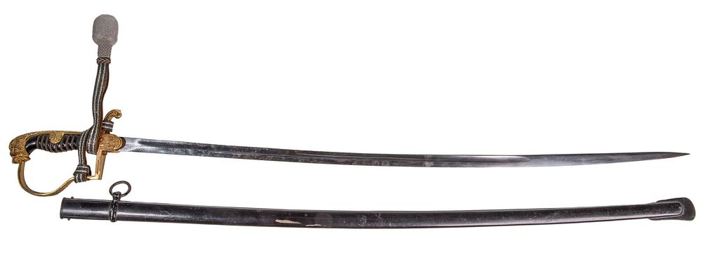 Lot 335: World War II German Army Lion Head Sword by Alcoso