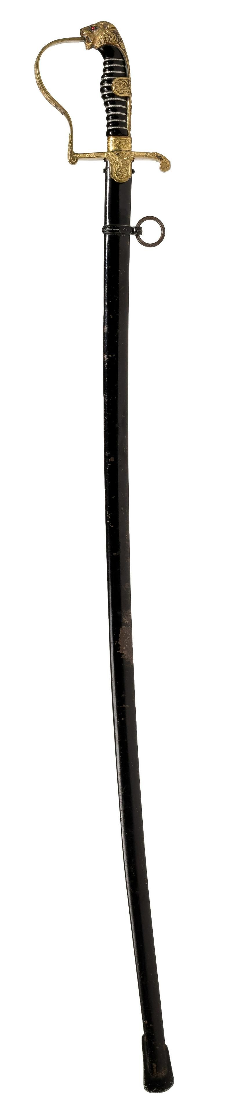Lot 342: World War II German Army Lion Head Sword by Klaas