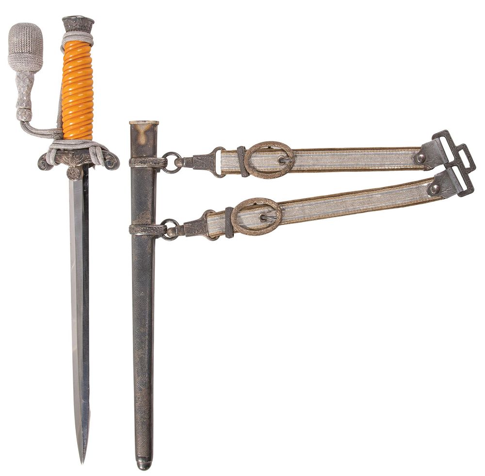 Lot 345: World War II German Army Officer Dagger by Eickhorn