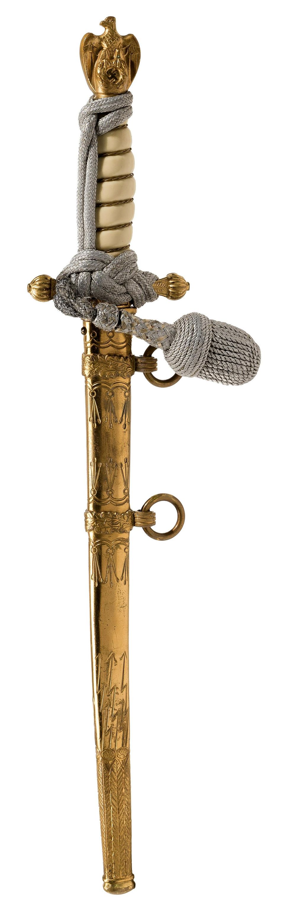 Lot 351: World War II German Navy Officer 2nd Model Dagger by Eickhorn