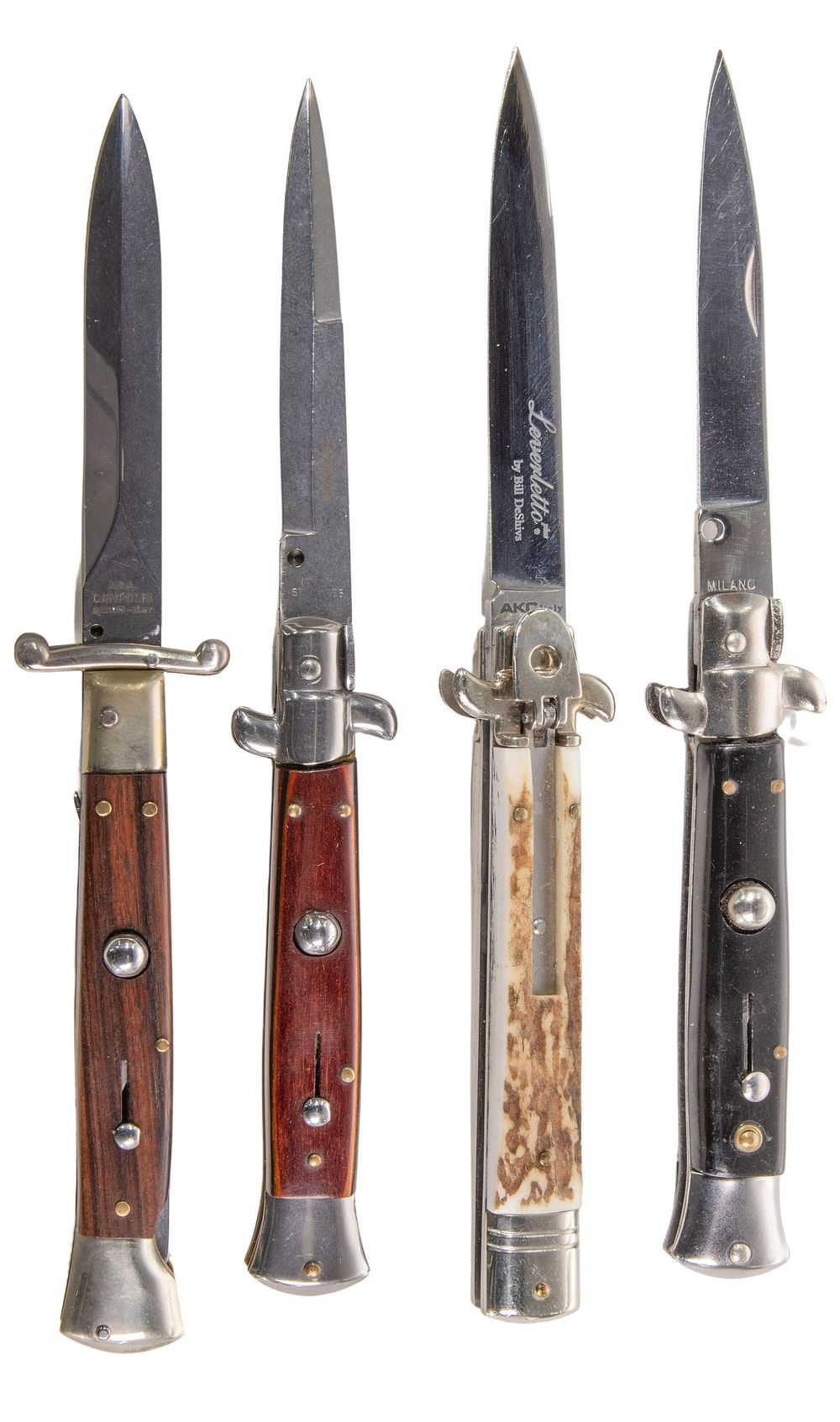 Lot 363: Italian Classic Stiletto Switchblade Knife Assortment