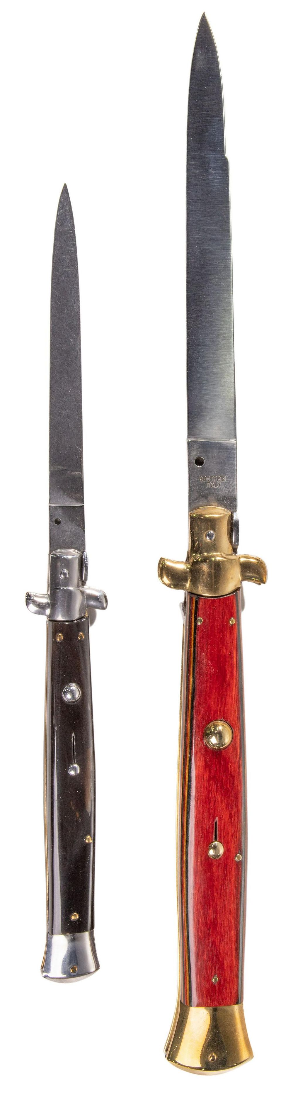 Lot 364: Italian Oversize Stiletto Switchblade Knives
