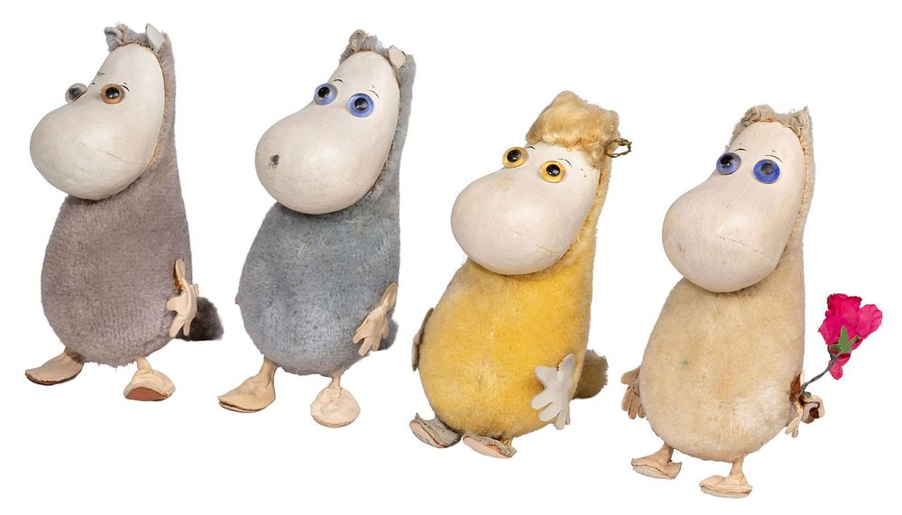 Lot 366: Tove Jansson 'Moomin' Character Troll Doll Collection