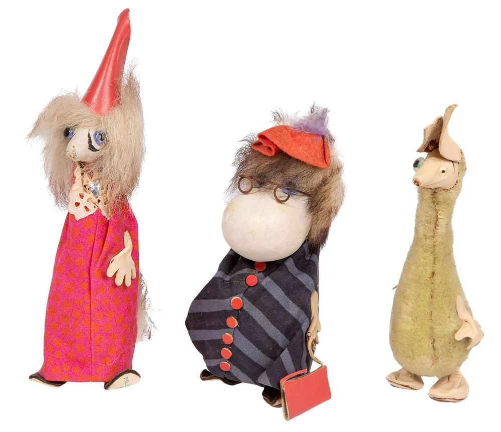 Lot 368: Tove Jansson 'Moomin' Character Troll Doll Collection
