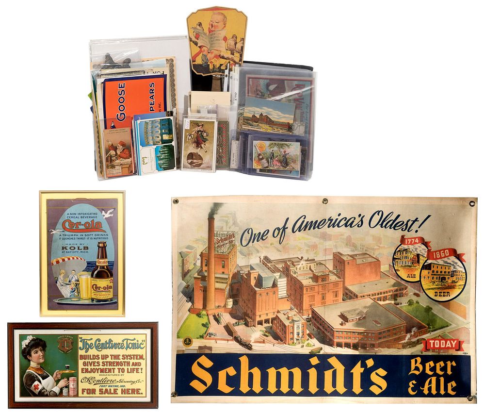 Lot 392: Advertising Trade Card and Ephemera Assortment