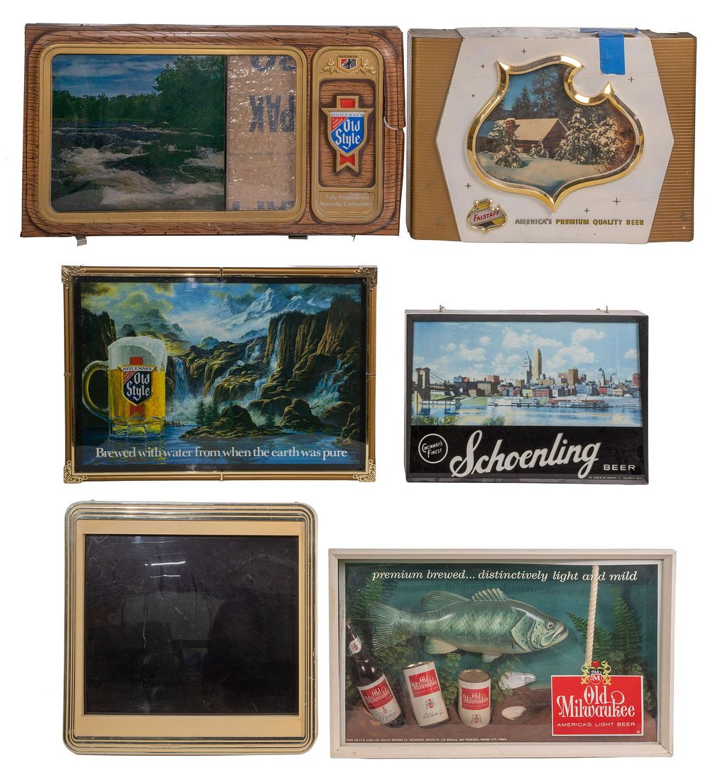 Lot 395: Illuminated Motion Beer Advertising Sign Assortment
