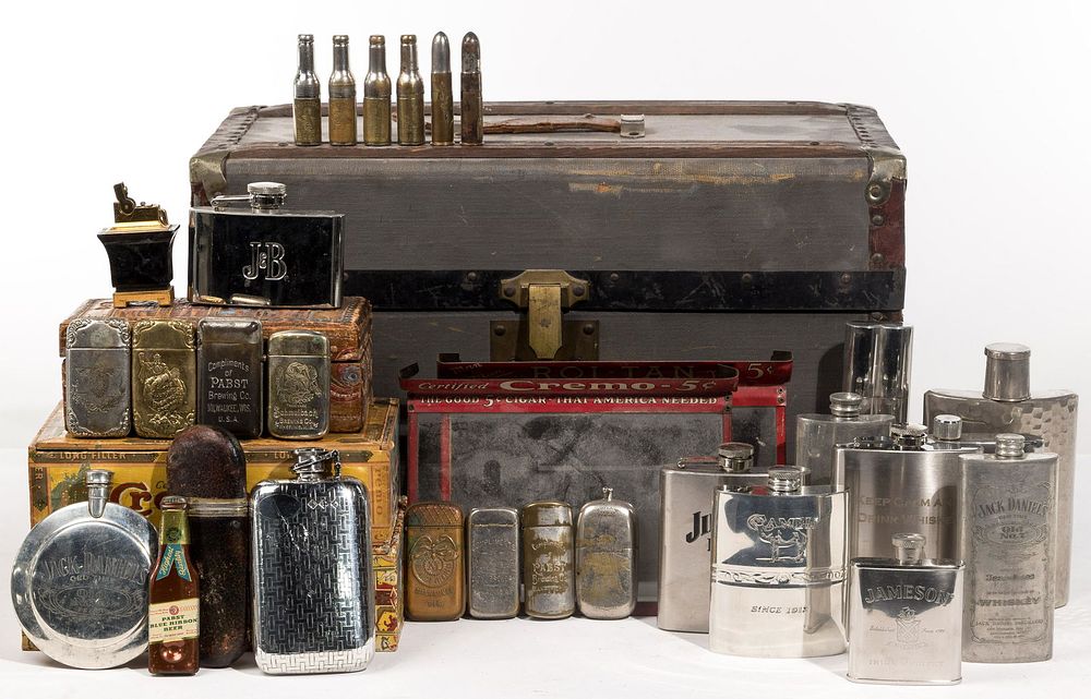 Lot 407: Beer, Liquor and Tobacco Advertising Assortment