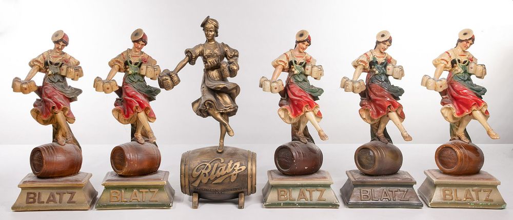 Lot 425: Blatz Beer 'Valerie Girl' Statue Assortment