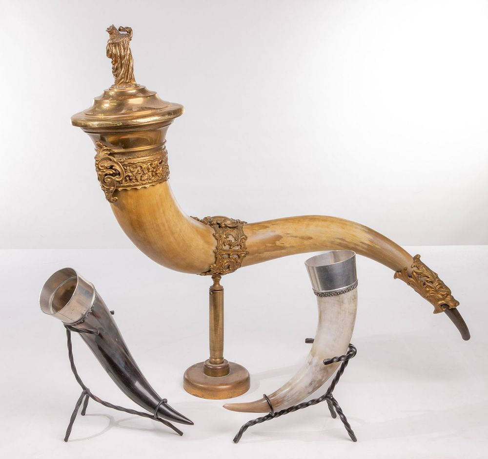 Lot 431: German Drinking Horn Assortment