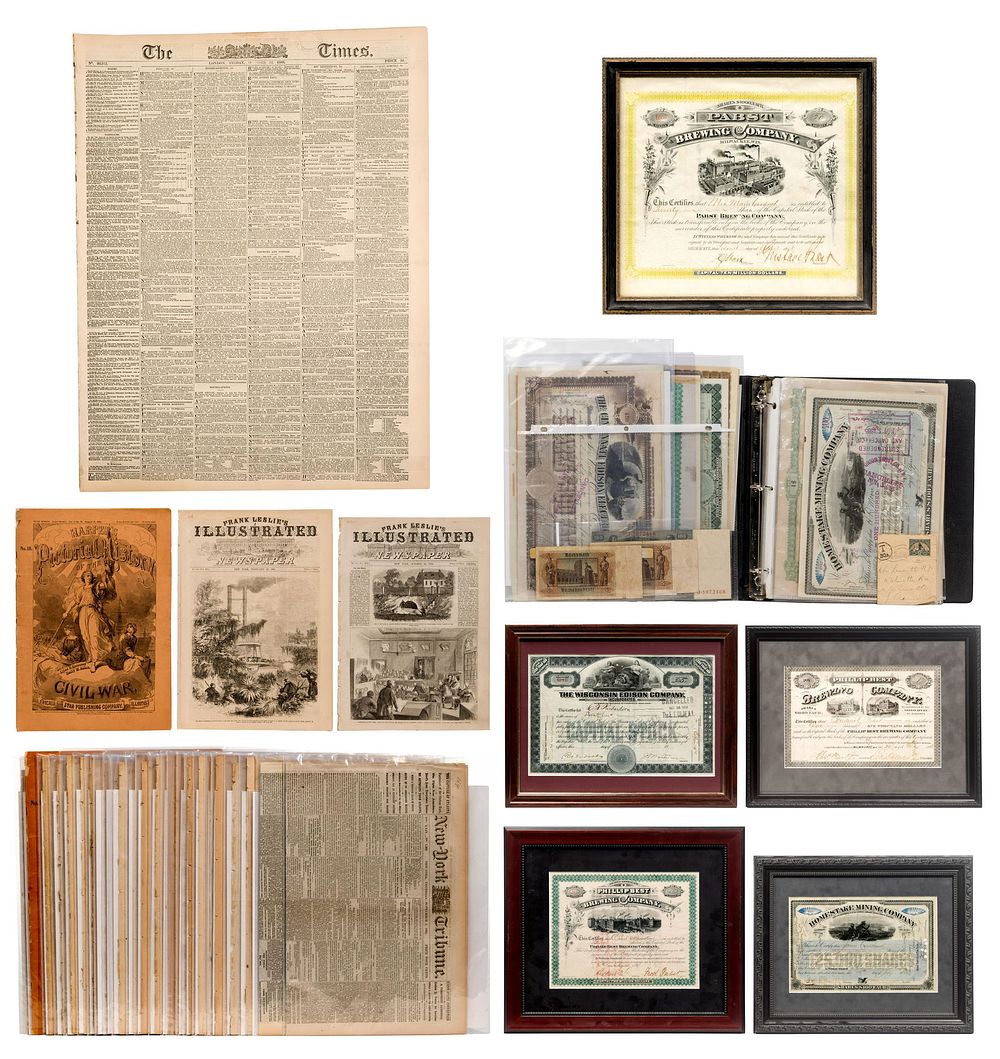 Lot 449: Ephemera and Certificate Assortment