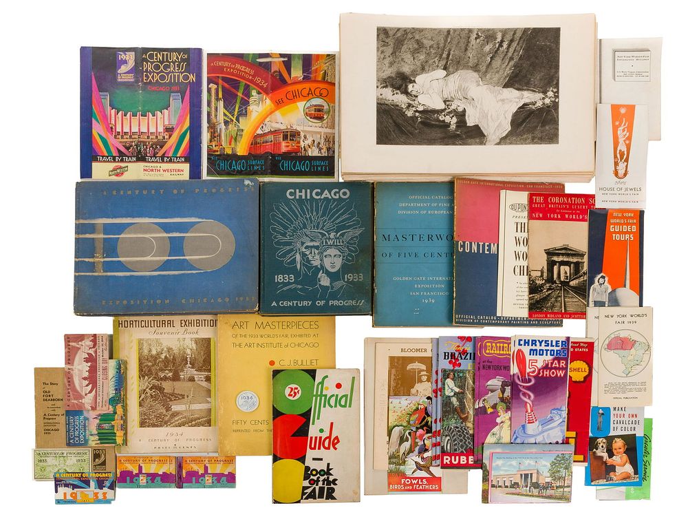 Lot 451: World's Fair Book and Ephemera Assortment