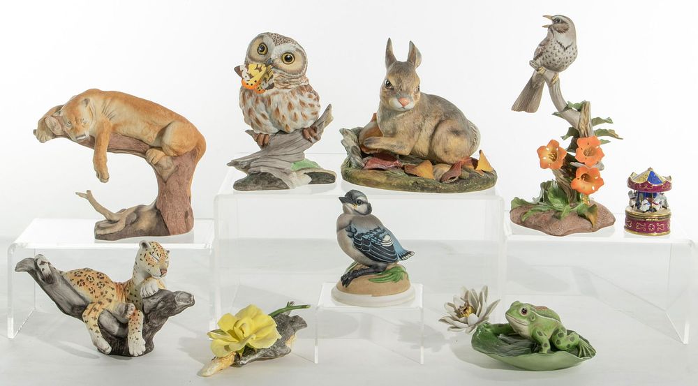 Lot 453: Boehm Porcelain Figurine Assortment