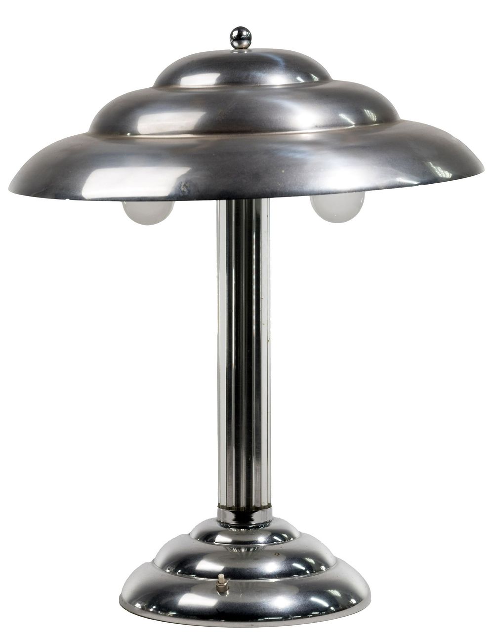 Lot 505: Mid-Century Style Chrome Table Lamp