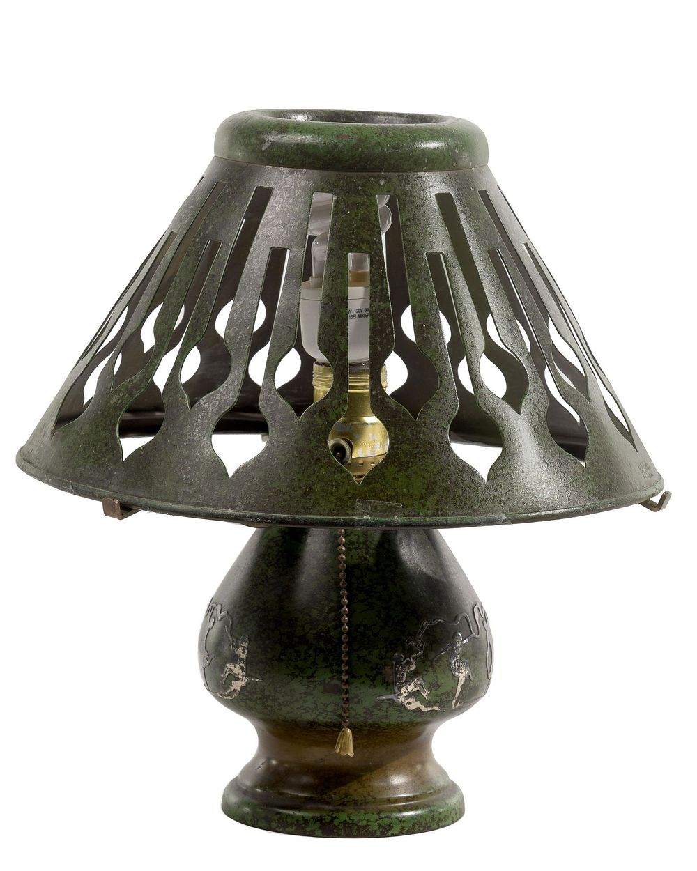 Lot 508: Heintz 'The Three Graces' Table Lamp