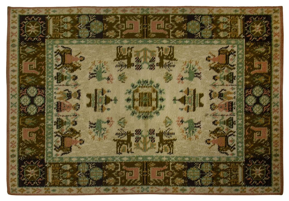 Lot 520: Ririe Handwoven Wool Area Rug