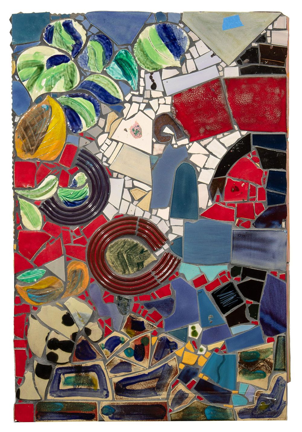 Lot 528: (Attributed to) Russ Vogt (American, b.1950) "Below Ground #6" Ceramics Mosaic