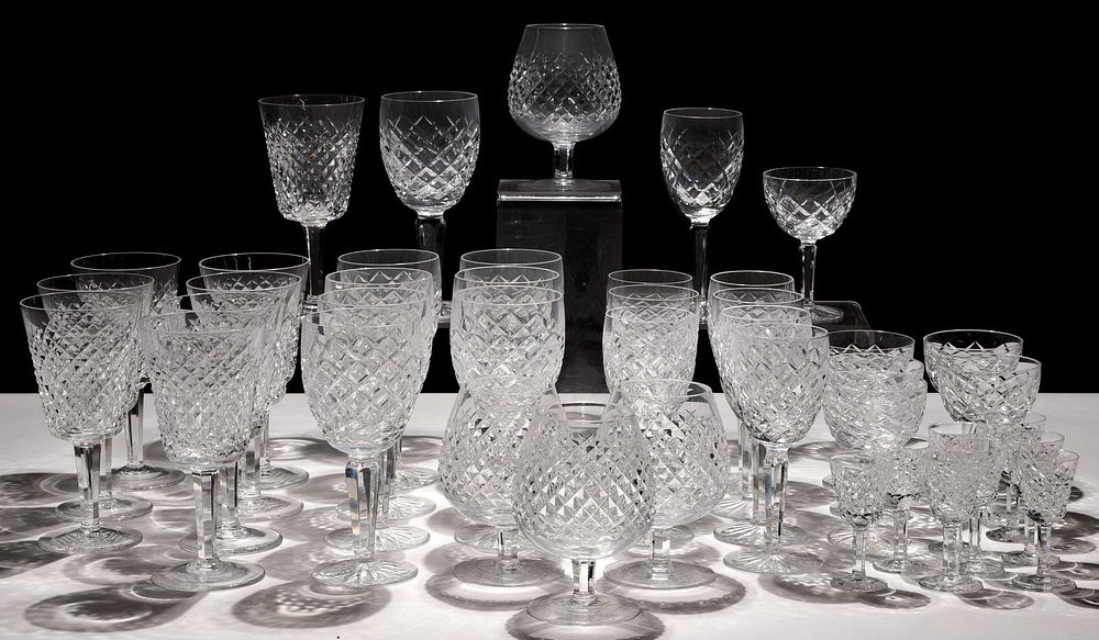 Lot 537: Waterford Crystal 'Alana' Stemware Collection
