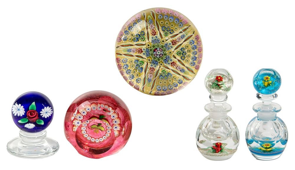 Lot 541: Paperweight and Perfume Bottle Assortment