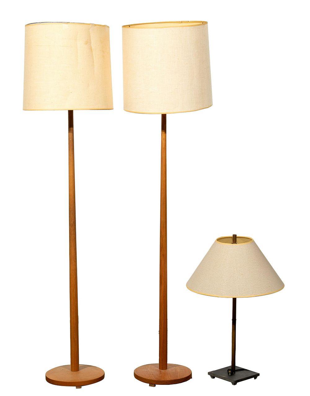 Lot 548: MCM Swedish Teak Floor Lamps