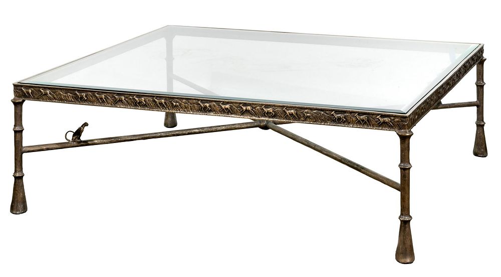 Lot 558: Tom Corbin 'Antelope' Bronze Coffee Table