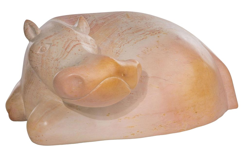 Lot 173: African Shona Carved Stone Hippo