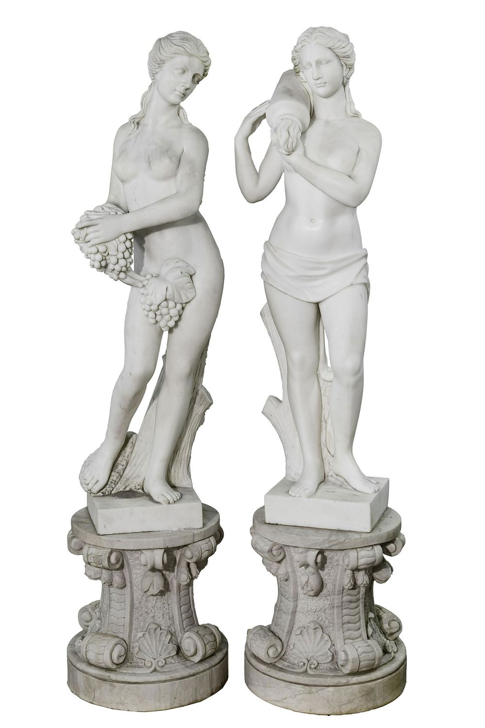 Lot 176: Greco-Roman Style Marble Sculptures