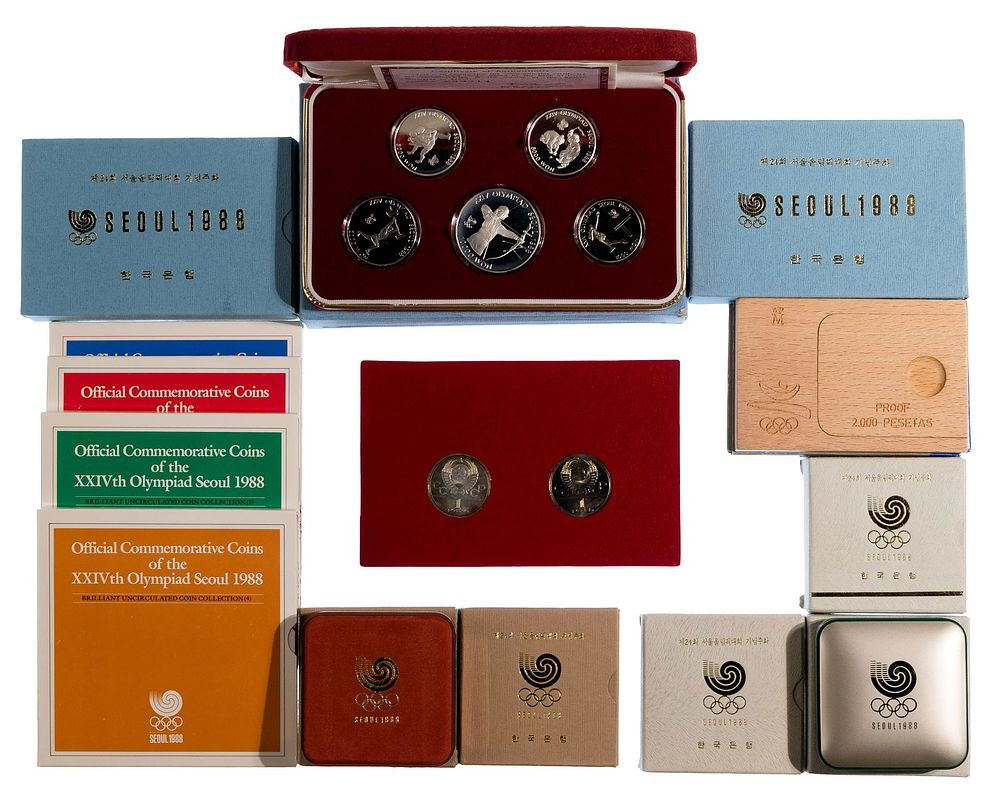 Lot 204: Olympic Coin Assortment