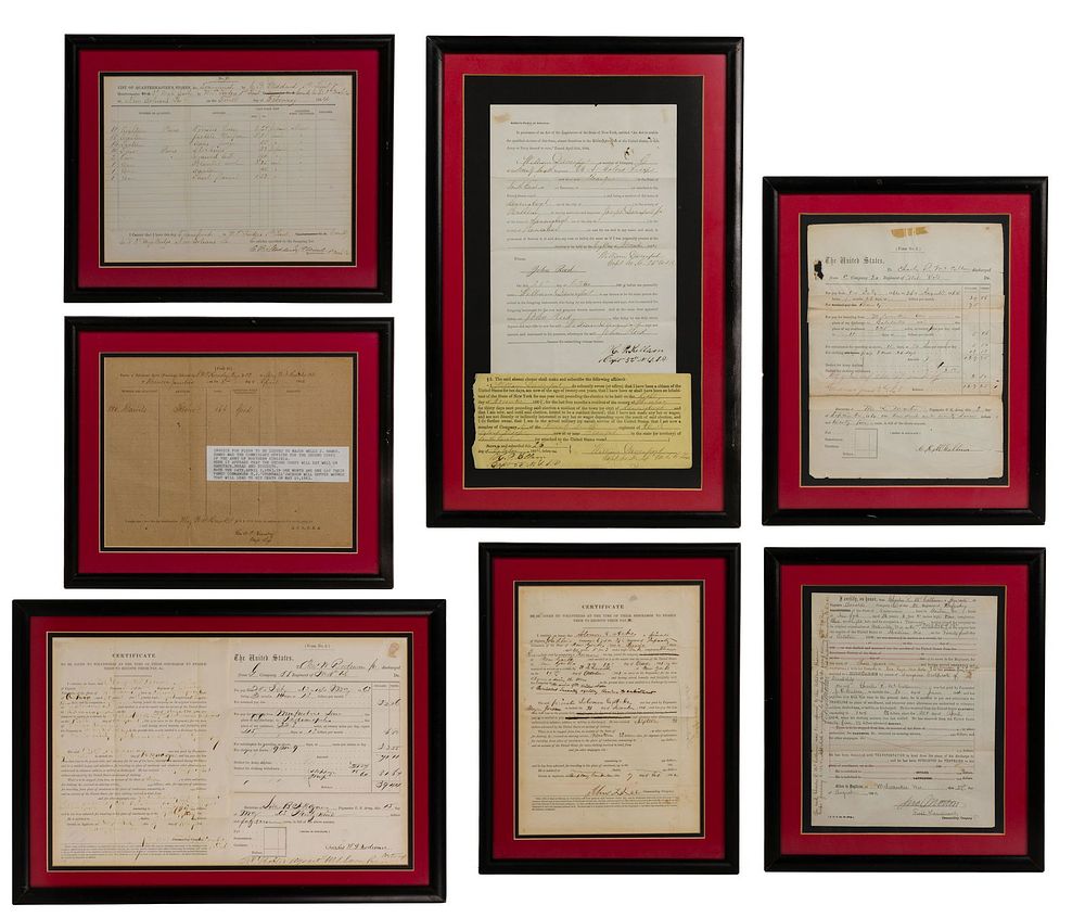 Lot 228: Civil War Document Assortment
