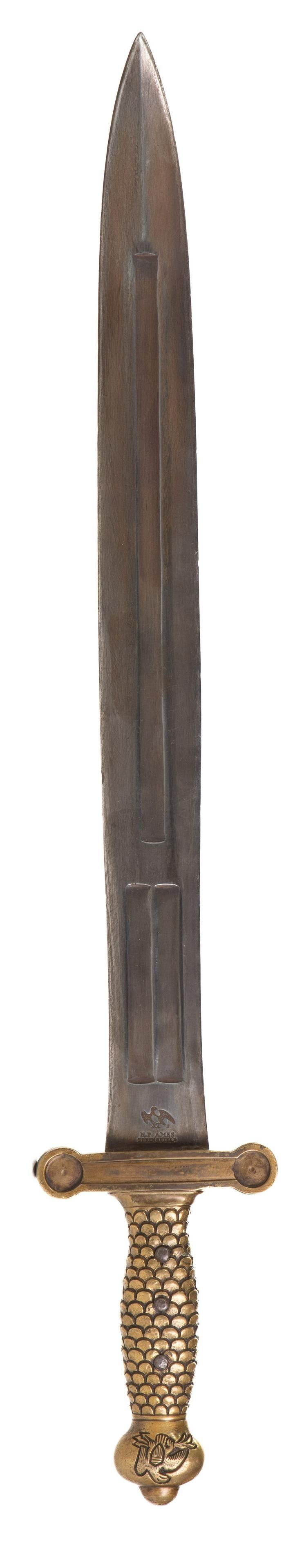 Lot 230: 1839 Civil War Foot Artillery Short Sword and Sheath