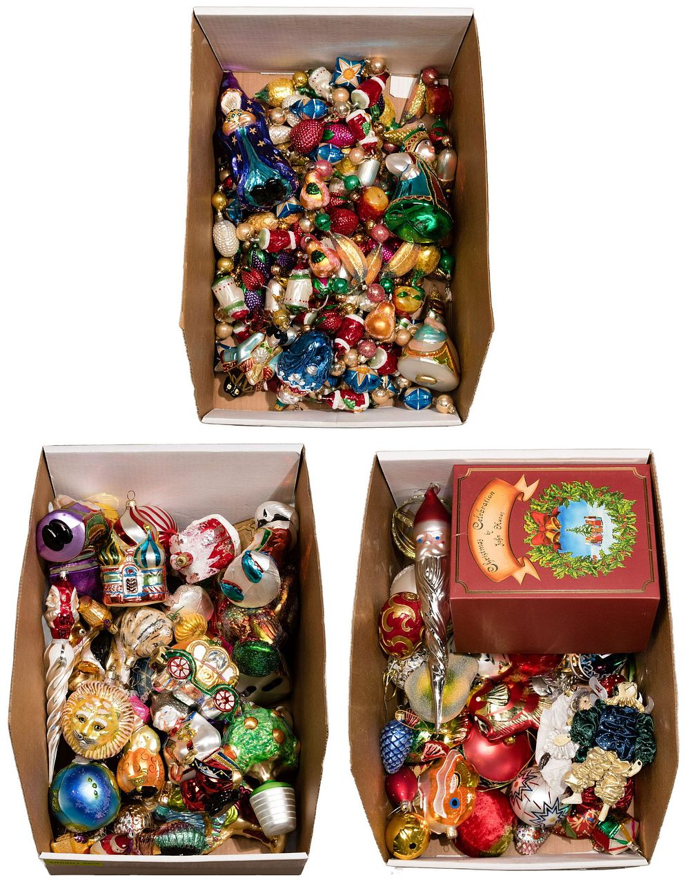 Lot 241: Christmas Ornament and Strand Assortment