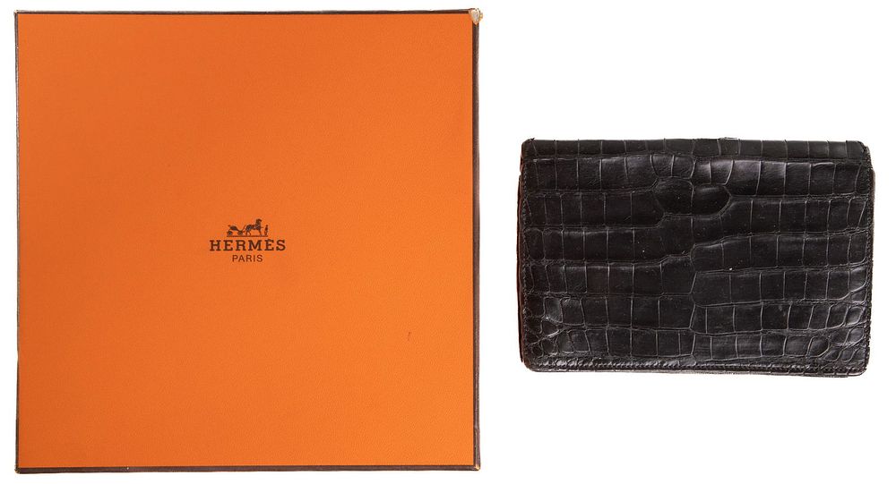 Lot 246: Hermes Crocodile Billfold