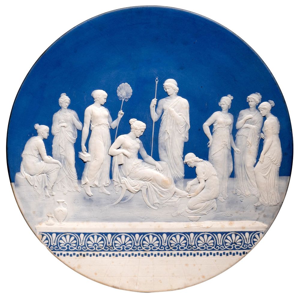 Lot 270: Johann Stahl (German, 1869-1932) for Mettlach Phanolith Charger