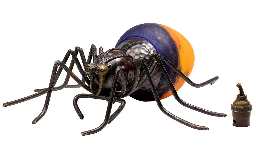 Lot 276: Deguy Spider Table Lamp