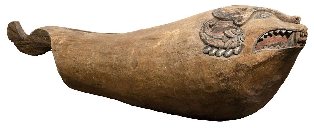 Lot 292: Oceanic Carved Wood Slit Gong Drum