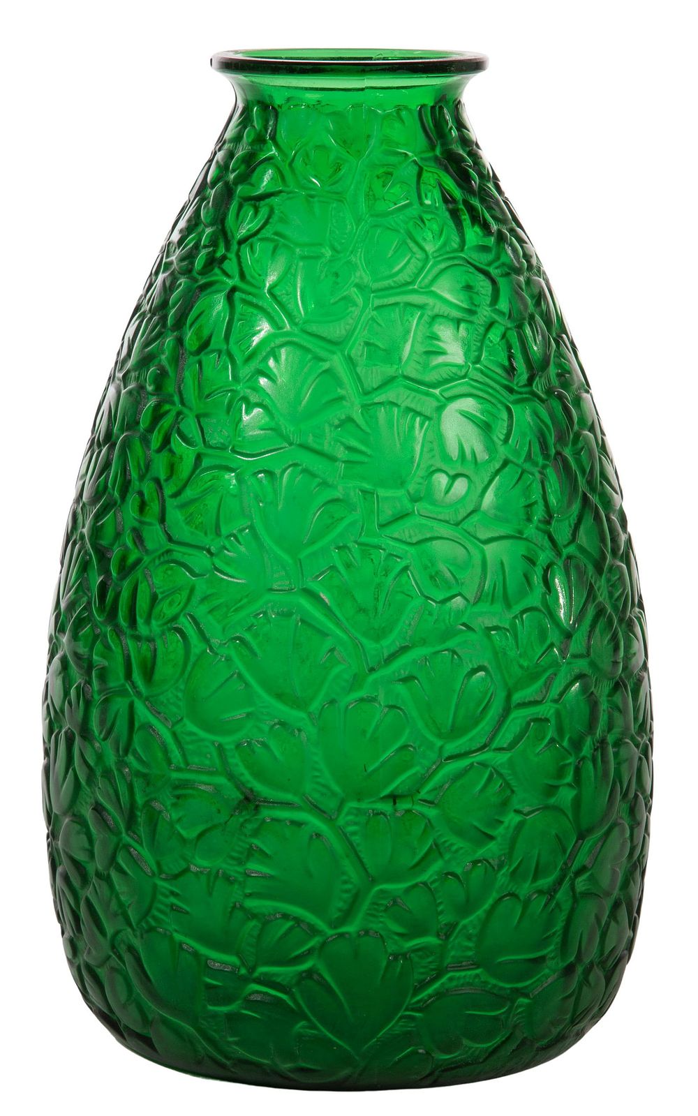 Lot 306: Green Art Glass Vase