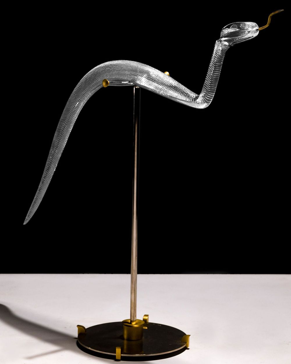 Lot 310: Moser Crystal Snake Figure