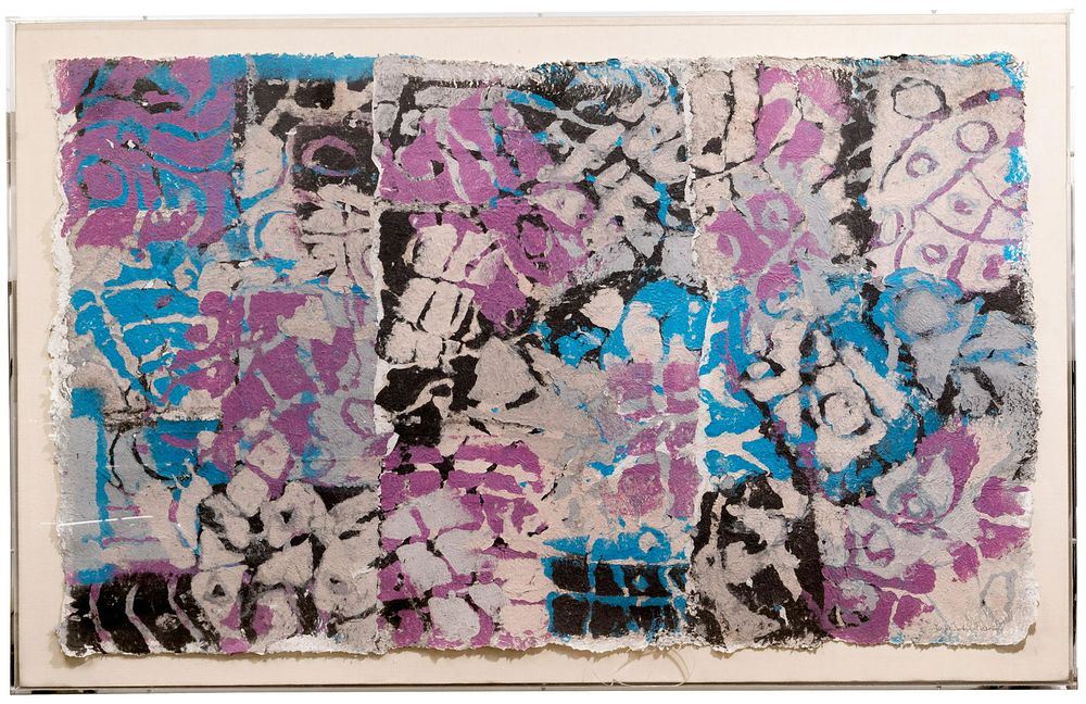 Lot 177: Linda Sorkin Eisenberg (American, 20th Century) Gouache on Handmade Paper