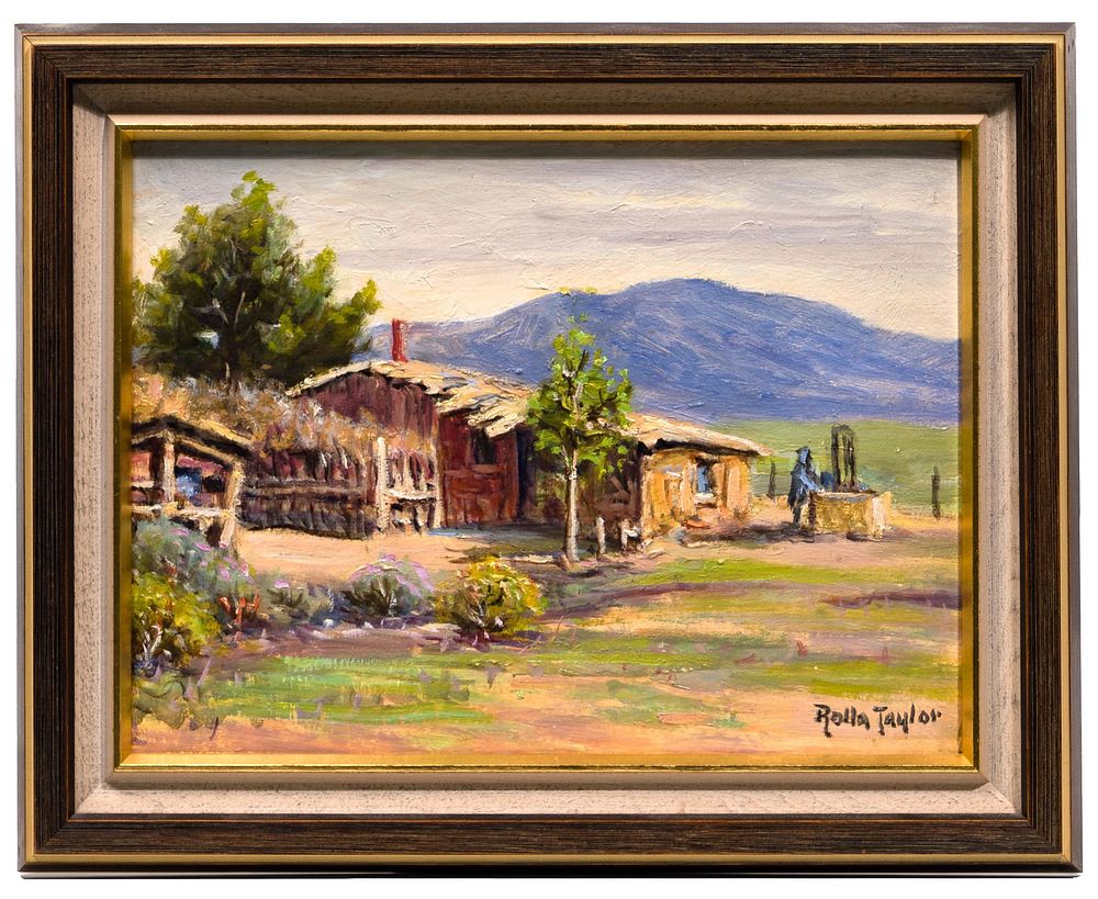 Lot 184: Rolla Taylor (American, 1874-1970) Oil on Panel