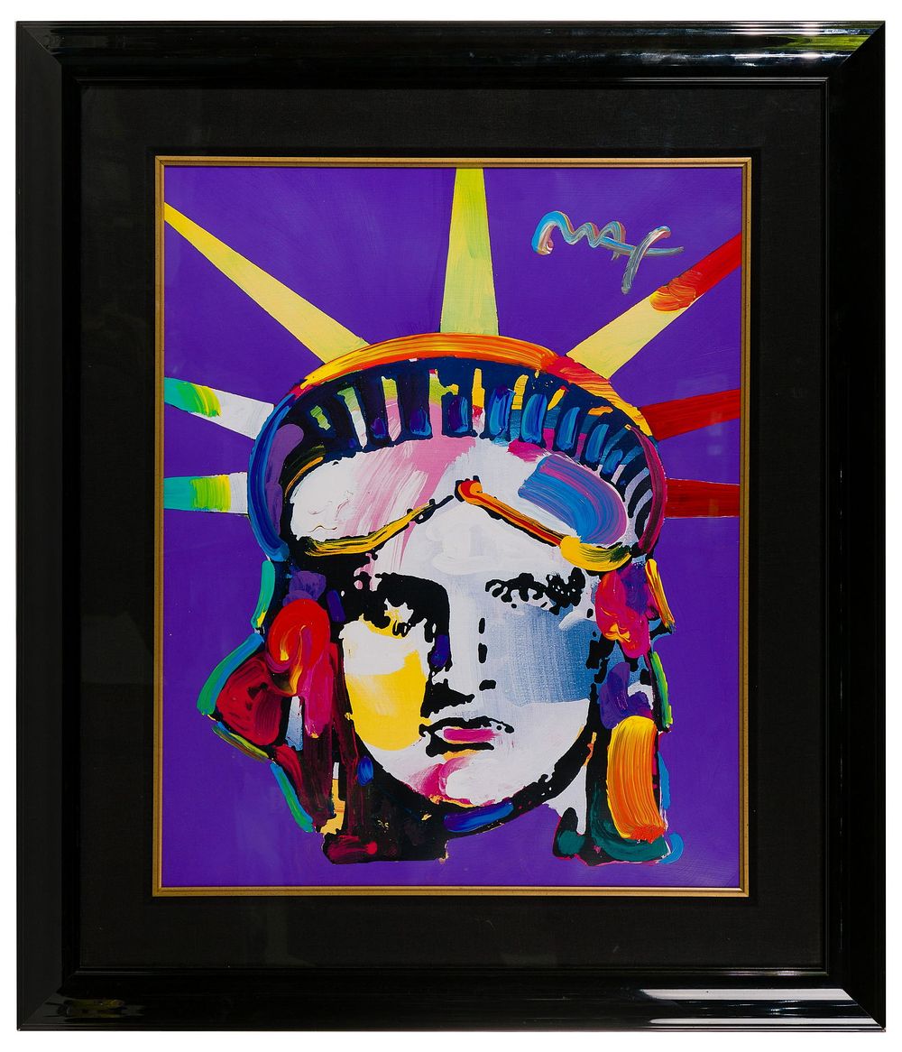 Lot 192: Peter Max (German / American, b.1937) 'Delta' Mixed Media