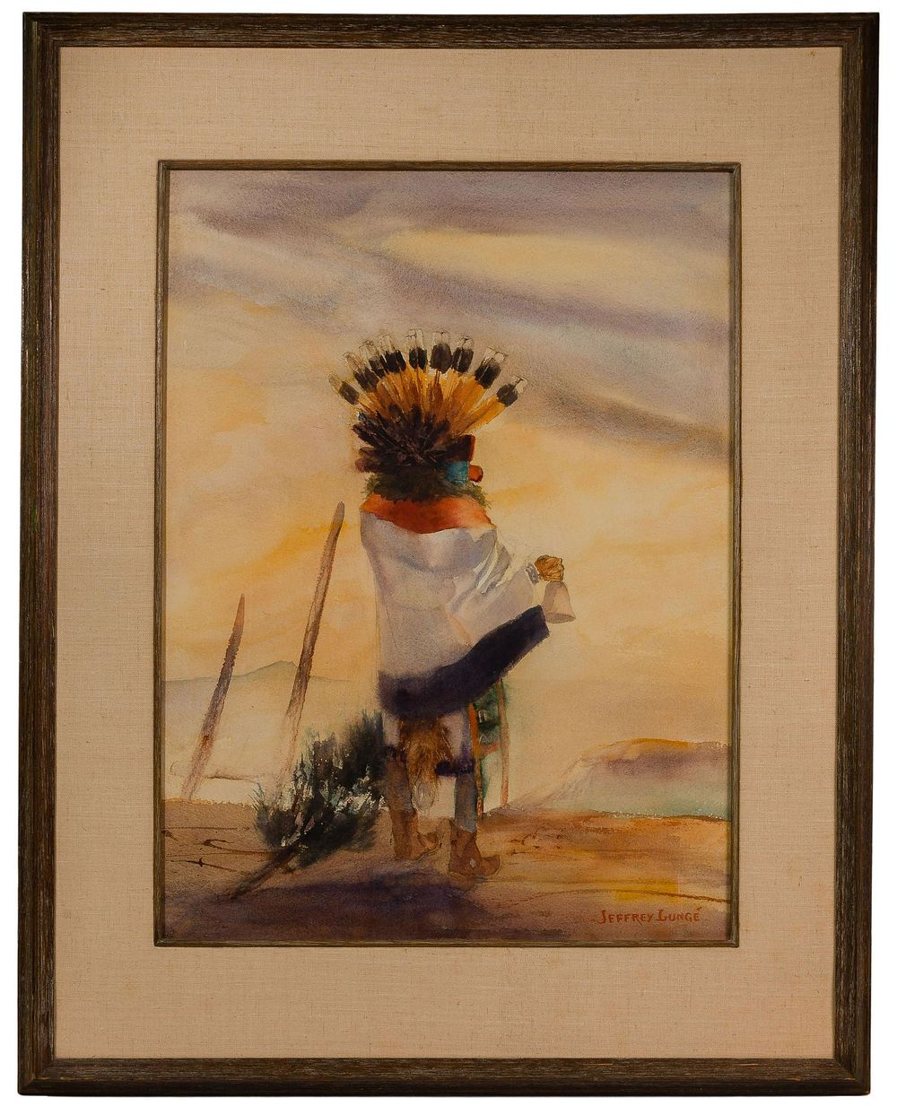 Lot 208: Jeffrey Lunge (American, 1905-1993) Watercolor