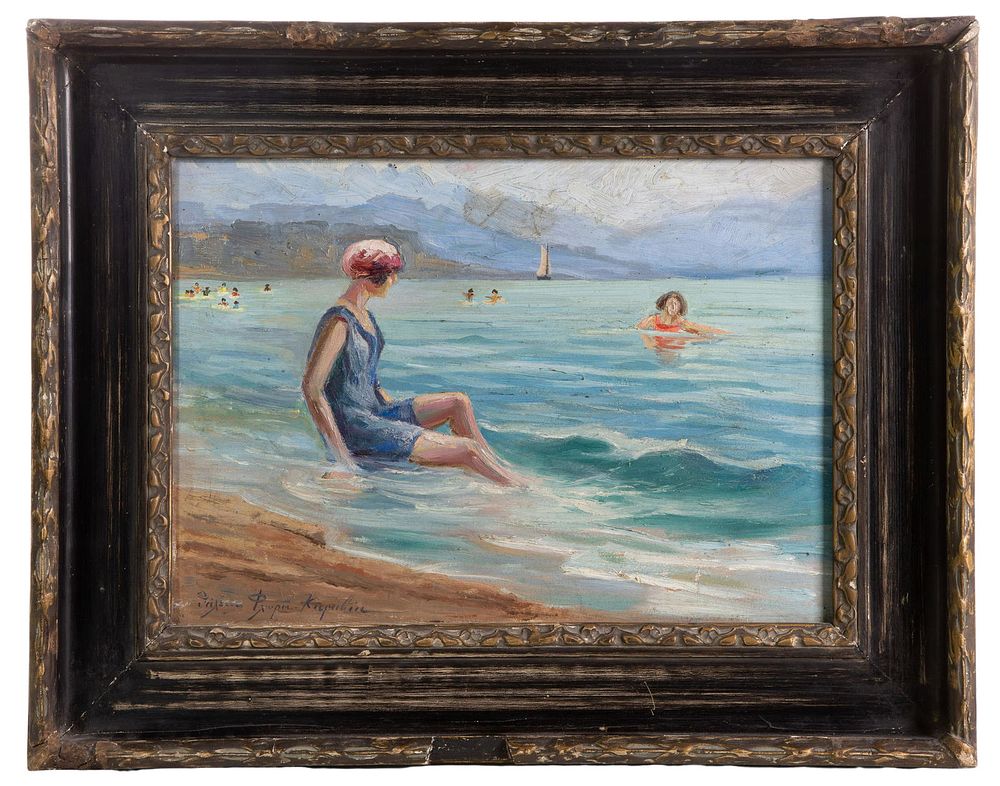 Lot 217: Thalia Flora Karavia (Greek / Yugoslavian, 1871-1960) Oil on Board