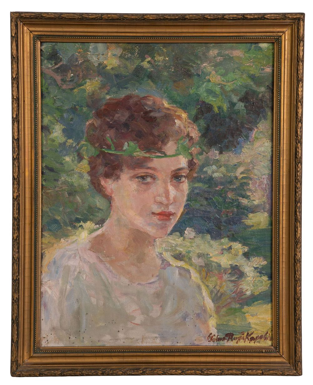 Lot 218: Thalia Flora Karavia (Greek / Yugoslavian, 1871-1960) Oil on Canvas