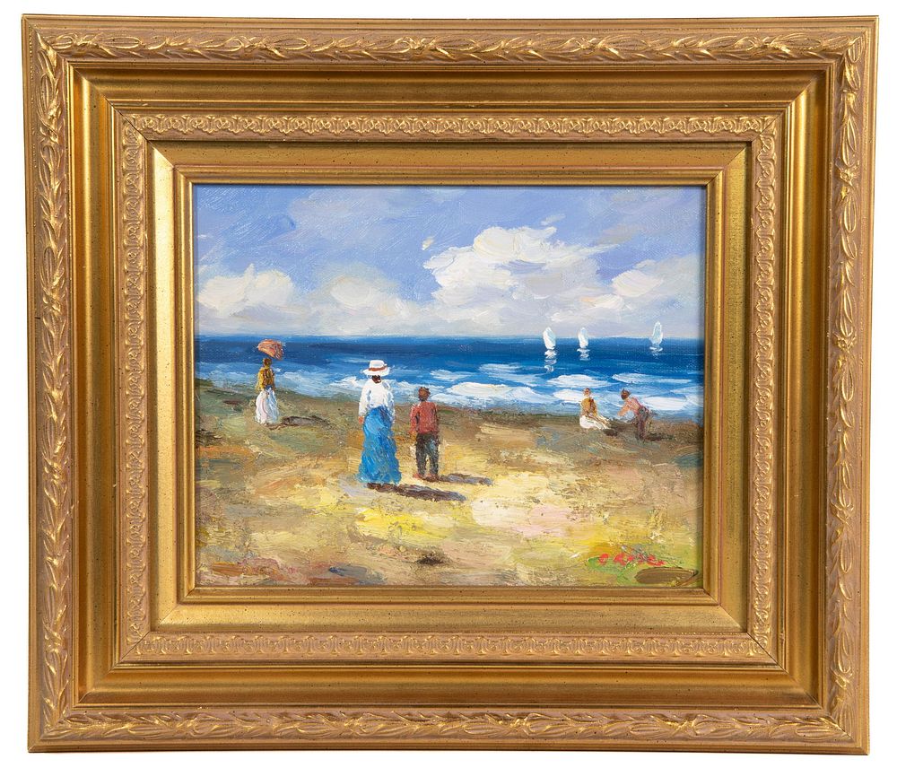 Lot 219: Unknown Artist (Continental School, 20th Century) Oil on Canvasboard
