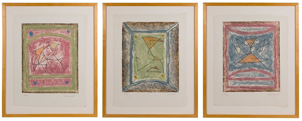 Lot 249: Pierre-Marie Brisson (French, b.1955) 'Reverie Etrusque' Engraving Assortment