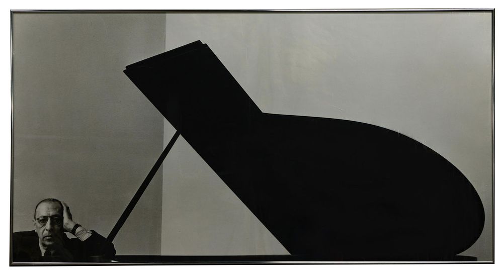 Lot 263: (After) Arnold Newman (American, 1918-2006) 'Portrait of Stravinsky' Print