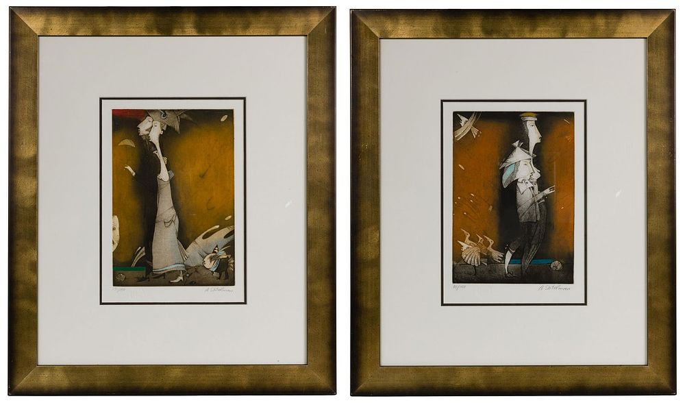 Lot 269: Alex Shtelman (Ukranian / Canadian, b.1958) Etchings