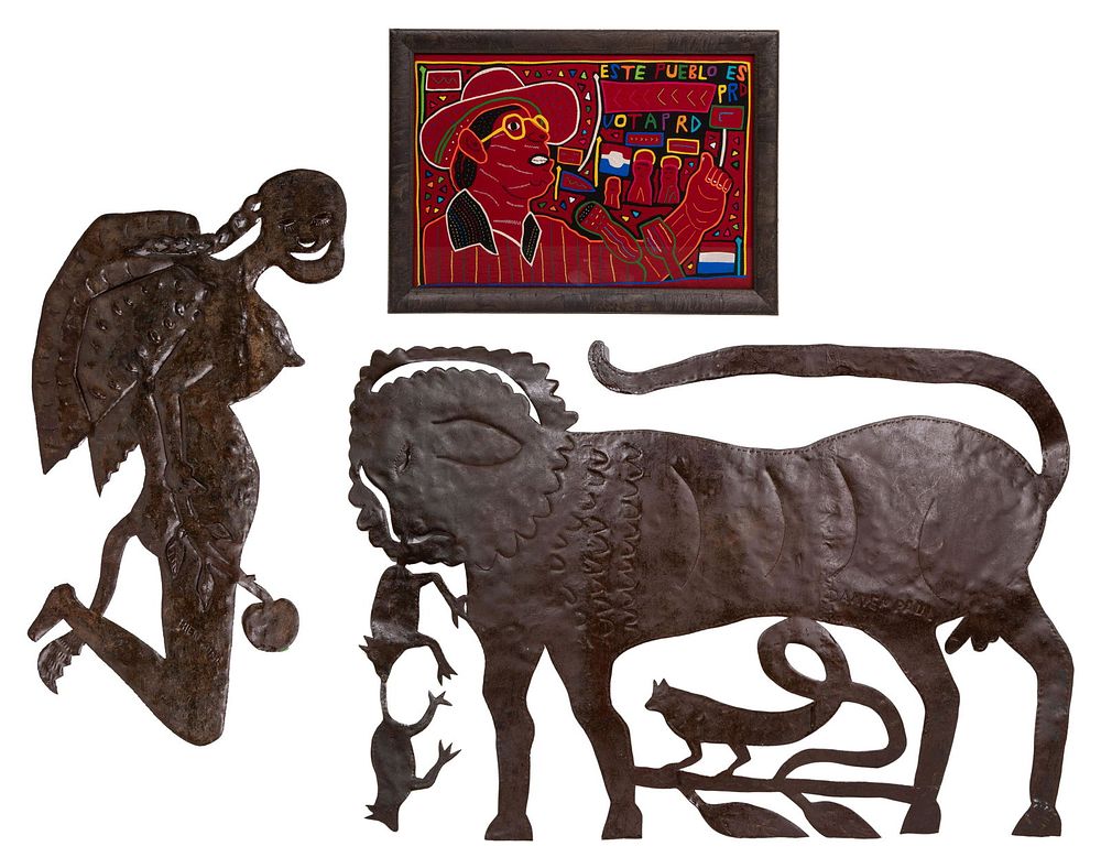 Lot 272: Haitian Metal Wall Art