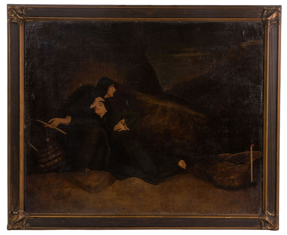Lot 289: Unknown Artist (Continental School, 19th Century) Oil on Canvas on Board