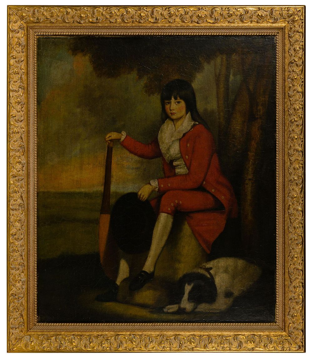 Lot 299: (After) Gilbert Stuart (American, 1755-1828) 'Portrait of Master Day' Oil on Canvas