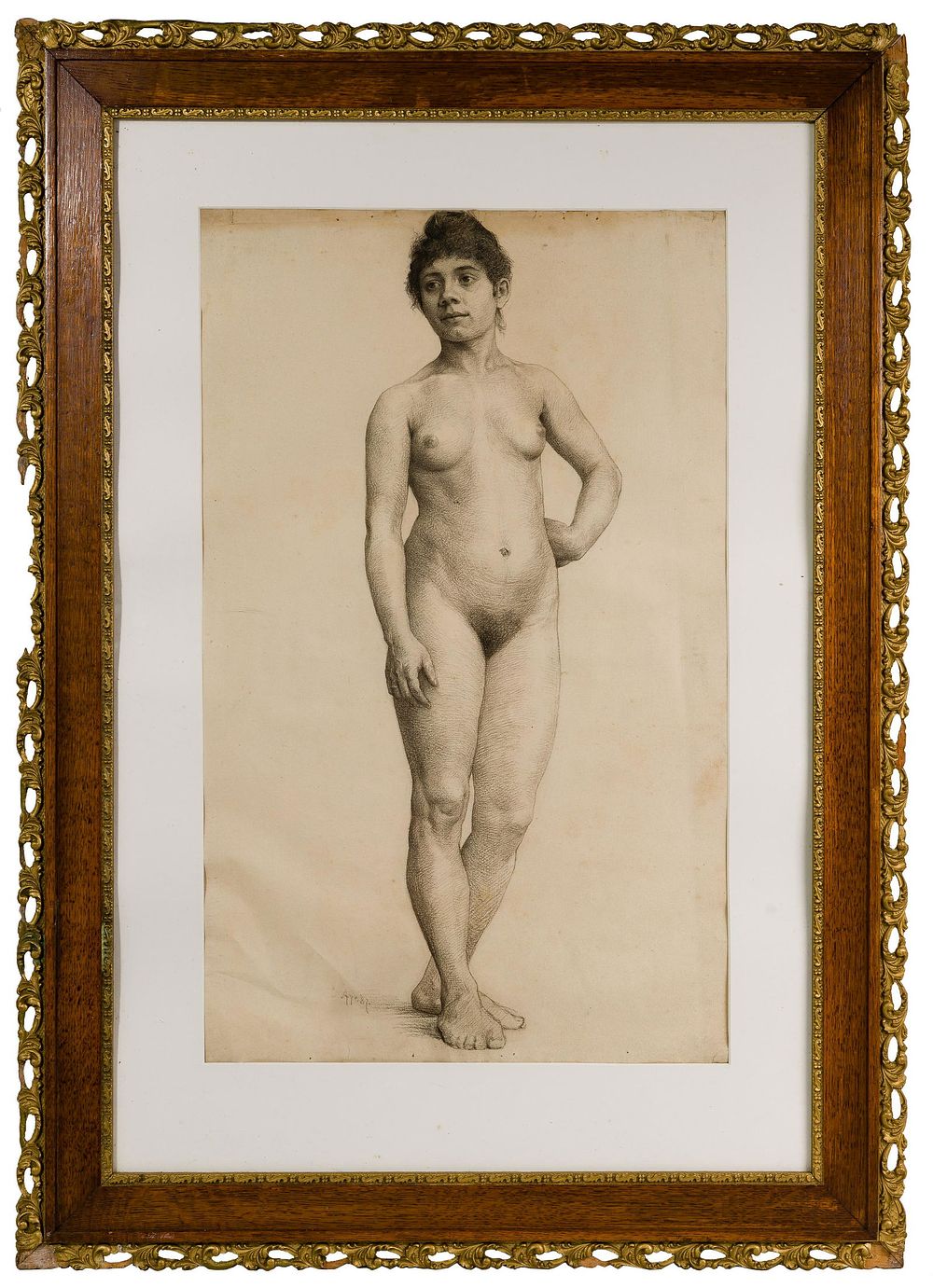 Lot 304: (School of) Thomas Eakins (American, 1844-1916) Graphite on Paper